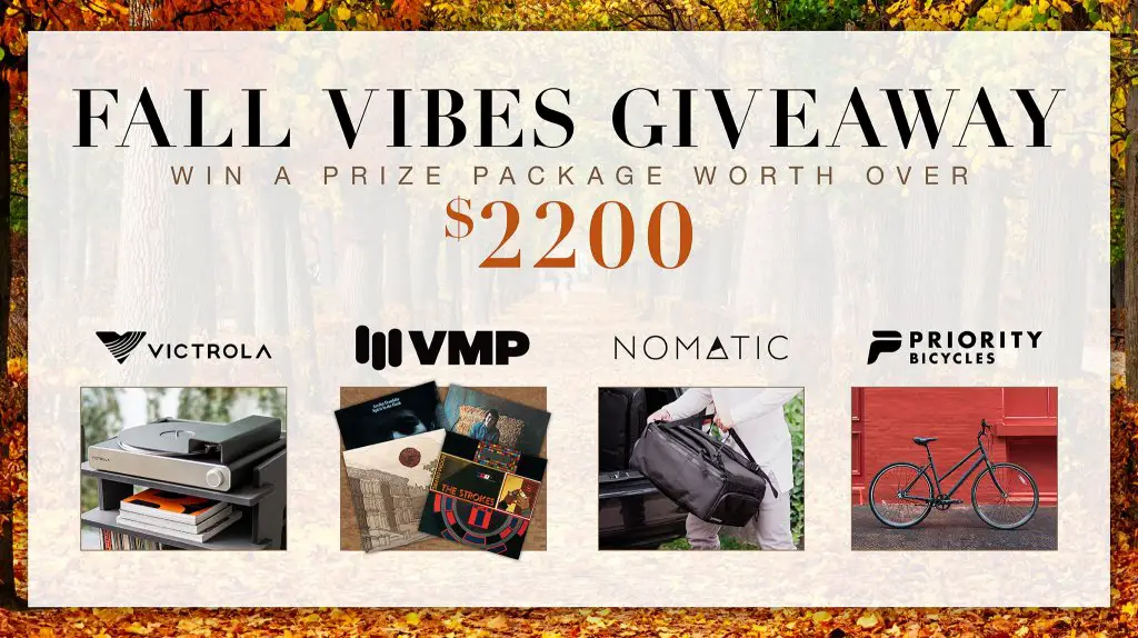 $2,200 Prize Pack Up For Grabs In The Victrola Fall Vibes Giveaway