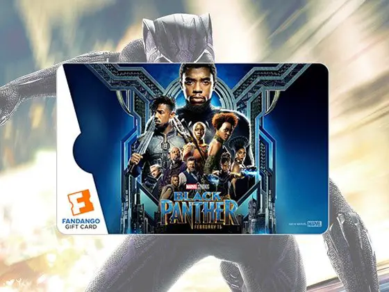 $25 Fandango Gift Card to see Black Panther & More Sweepstakes