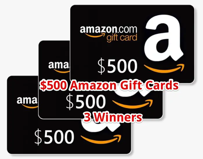 $500 Amazon Gift Card Giveaway {3 Winners}