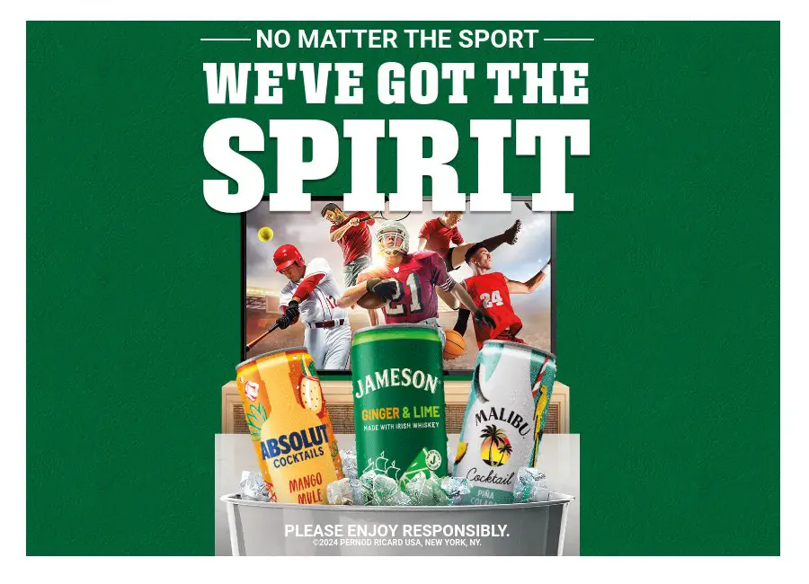 Absolut Jameson Malibu RTD Fall Sports Sweepstakes - Win A 55-Inch TV With Surround Sound System