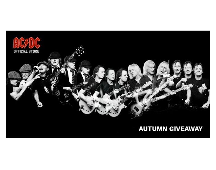 AC/DC Official Store Autumn Giveaway - Win A $100 AC/DC Official Store Gift Card (3 Winners)