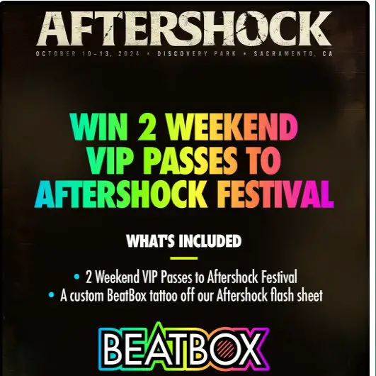 Aftershock Festival + A BeatBox Tattoo Sweepstakes – Win 2 VIP Passes To Aftershock Festival