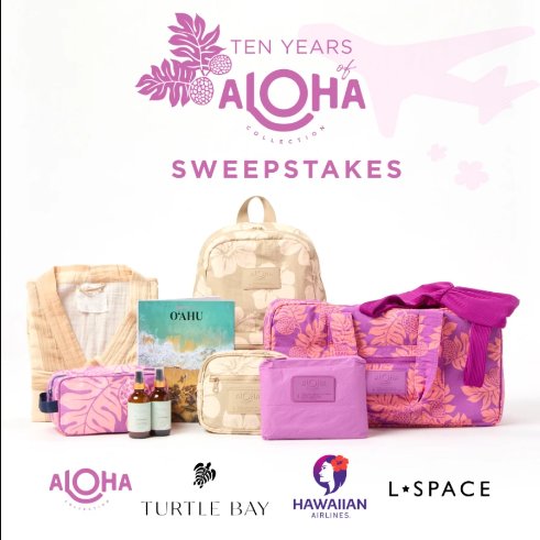 ALOHA Collection 10 Year Sweepstakes – Win A Trip For 2 To The Turtle Bay Resort In Oahu, Hawaii