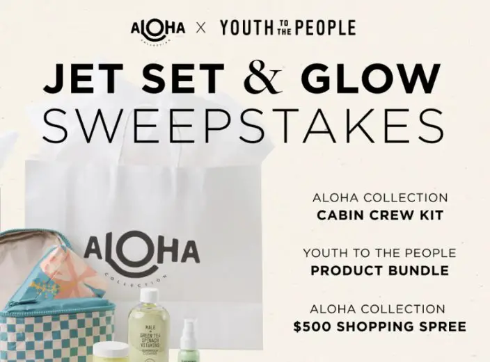 ALOHA Collection X Youth To The People Giveaway - Win An ALOHA Collection Cabin Crew Kit, $500 Shopping Spree & More