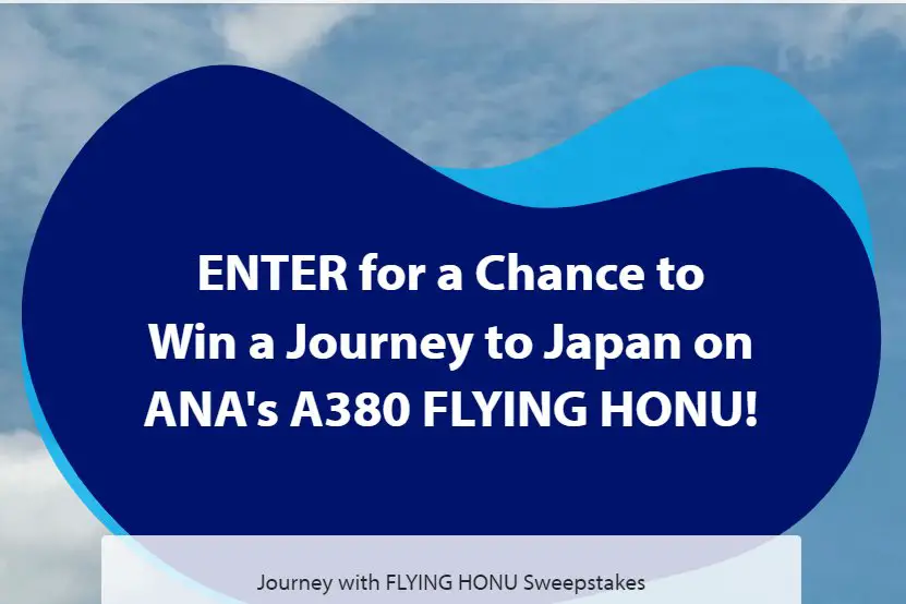 ANA Journey With Flying Honu Sweepstakes - Win A Trip To Japan, Plus More (6 Winners)