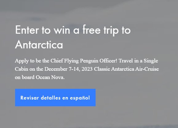 Antarctica21 Chief Flying Penguin Officer Contest - Win A Classic Antarctica Air-Cruise & Explore Antarctica For A Week