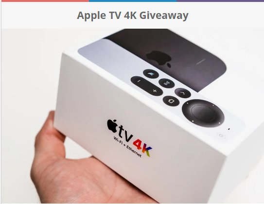 Apple TV 4K Giveaway - Win The Latest Apple TV 4K