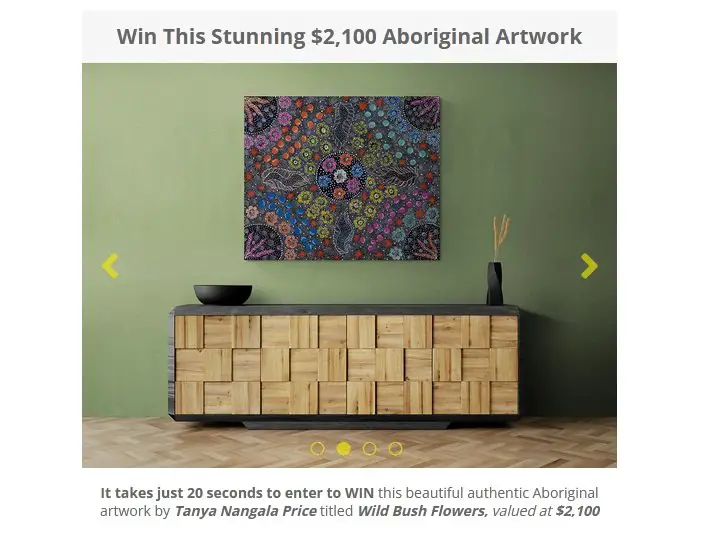 Artlandish Aboriginal Art Gallery Giveaway - Win an Artwork by Tanya Nangala Price