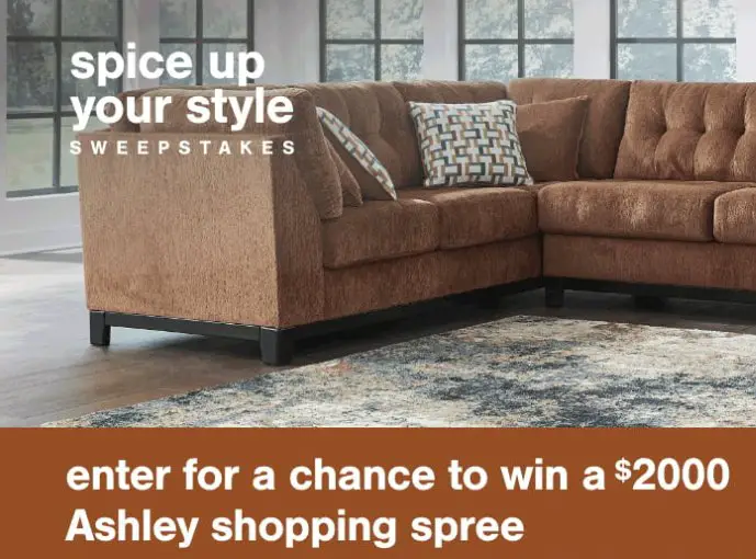 Ashley Spice Up Your Style Sweepstakes - Win $2,000 For Furniture