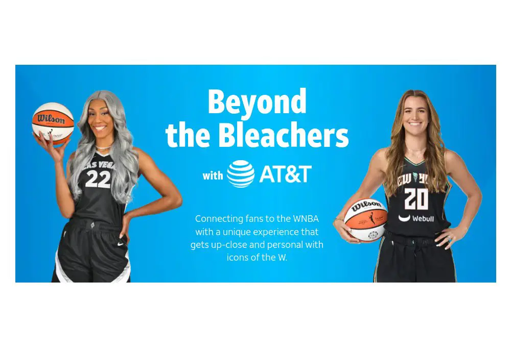 AT&T Beyond The Bleachers Contest - Win A Trip For Two To Meet Sabrina Ionescu Or A'Ja Wilson (2 Winners)