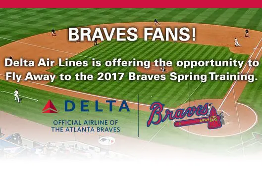 Atlanta Braves Fly Away Sweepstakes