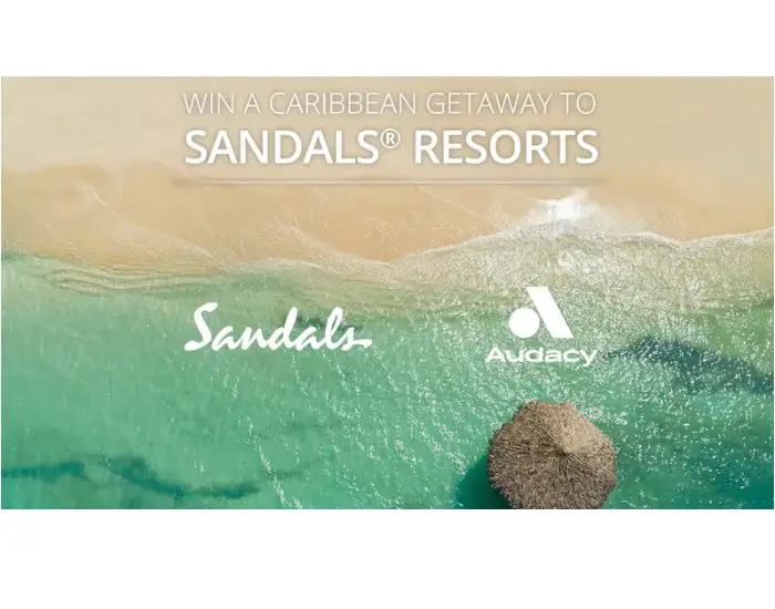 Audacy Sandals National Flyaway - Win A Caribbean Vacation For 2