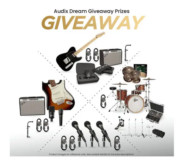 Audix Dream Giveaway - Win A Guitar Set, A Drum Set Or A Microphone Set