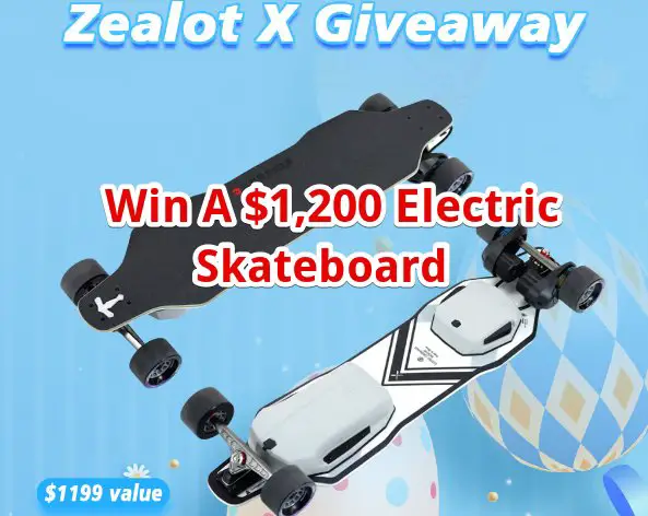 Backfire Skateboards Zealot X Giveaway - Win A $1,200 Electric Skateboard