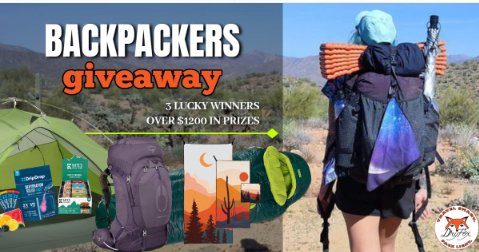 Backpacker Summer Giveaway – Win A Summer Gift Bundle (3 Winners)