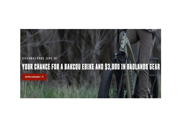 Badlands + Bakcou Ride & Seek Sweepstakes – Win A Bakcou Flatlander eBike & $3,000 Badlands Hunting Gear