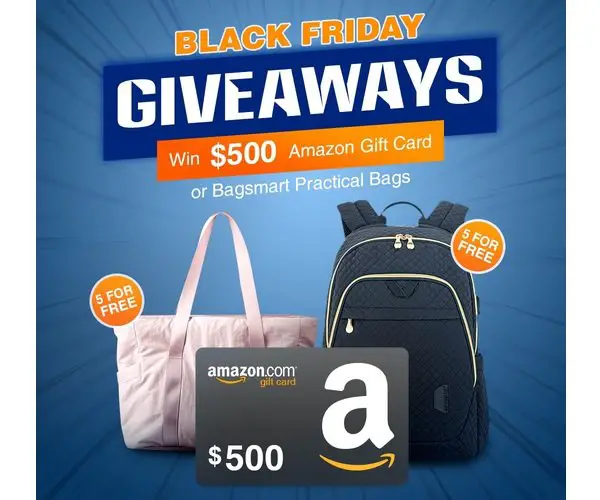 Bagsmart Black Friday Giveaway - Win A $500 Amazon Gift Card