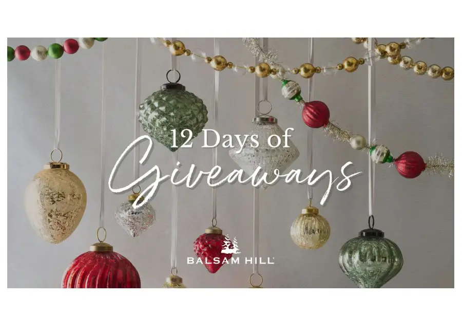 Balsam Hill 12 Days Of Giveaways - Holiday Decorations Up For Grabs