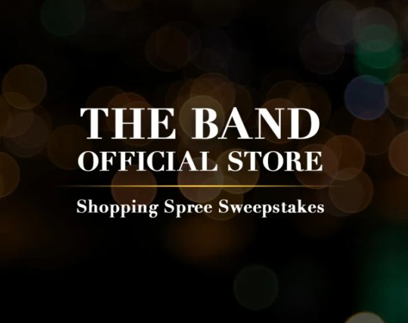 Band Shopping Spree Sweepstakes -  $100, $50 & $25 Gift Cards