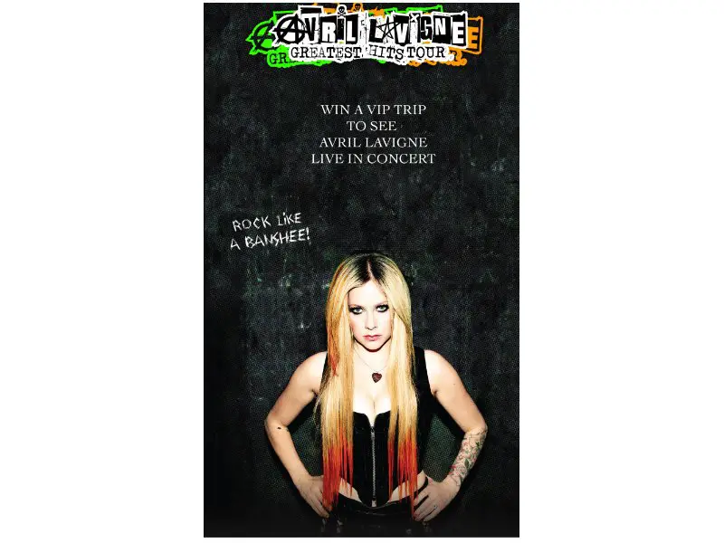 Banshee Wines X Avril Lavigne Concert Sweepstakes - Win 2 VIP Concert Tickets & More