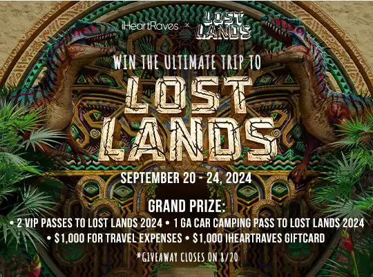 Bass Canyon x iHeartRaves Festival Sweepstakes – Win 2 VIP Trip For 2 To Lost Lands 2024