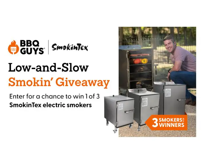 BBQ Guys X SmokinTex Low-And-Slow Smokin Giveaway - Win An Electric Smoker (3 Winners)