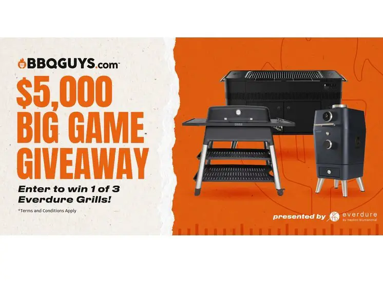 BBQGuys $5,000 Big Game Giveaway - Win 1 Of 3 Outdoor Grills