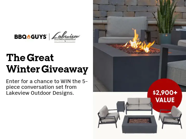 BBQGuys The Great Winter Giveaway - Win A 5Pc Furniture Set With Fire Pit