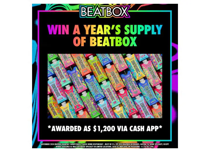 Beatbox Giveaway - Win $1,200 For Free BeatBox Beverages For A Year