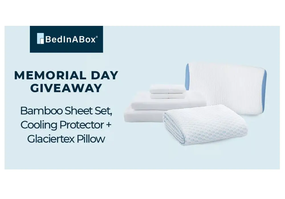 BedInABox Memorial Day Giveaway - Win A Bed Sheet, Mattress Protector & A Pillow