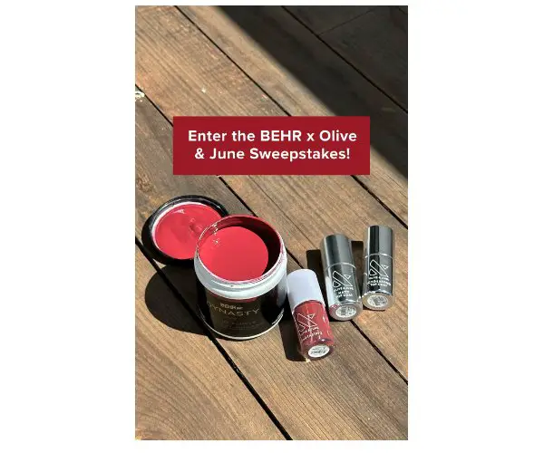 Behr x Olive & June Sweepstakes - Win A Collection Of Nail Polish (20 Winners)