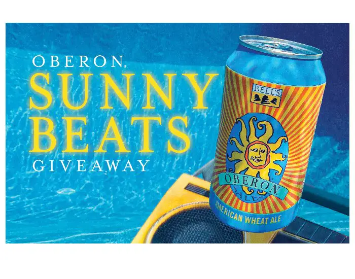 Bell's Brewery Sunny Beats 2023 Sweepstakes - Win An Oberon Bluetooth Speaker (5 Winners)