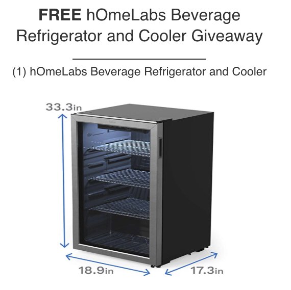 Beverage Refrigerator and Cooler Giveaway