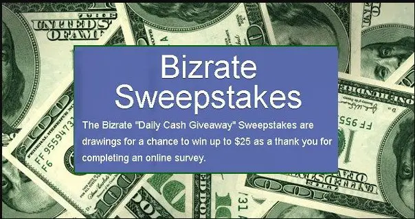 Bizrate Daily Cash Sweepstakes – Enter For A Chance To Win $10 or $25 Cash (420 Winners)