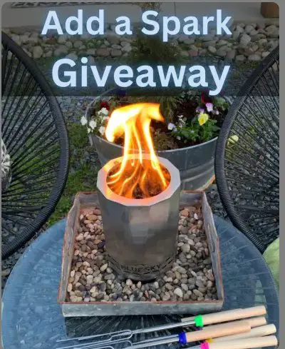 Blue Sky Add A Spark Giveaway – Win A Tabletop Smokeless Fire Pit & More