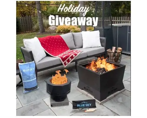 Blue Sky Outdoor Living Holiday Giveaway - Win a Patio Fire Pit, Roasting Sticks & More