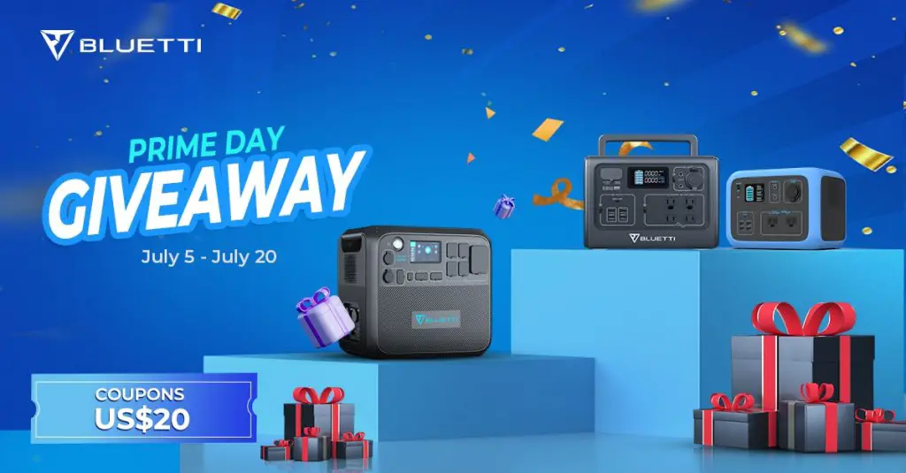 BLUETTI Prime Day Giveaway  - Win 1 Of 10 Power Stations