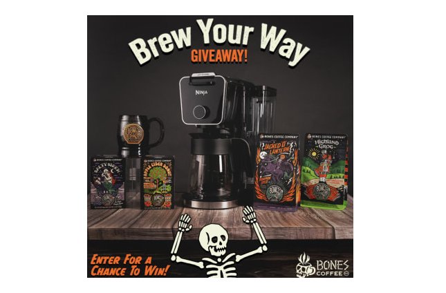 Bones Coffee Brew Your Way Giveaway - Win A Ninja Hot & Iced Coffee Machine & More