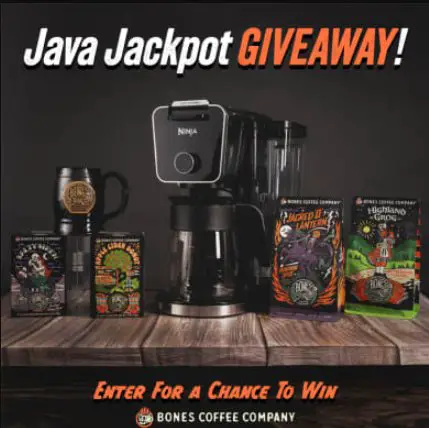 Bones Coffee Java Jackpot Giveaway – Win A Ninja CFP307 DualBrew Pro Specialty Coffee System & More