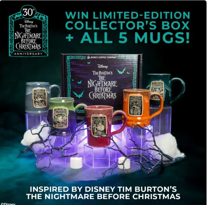 Bones Coffee The Ultimate Gift Sweepstakes - Win A Nightmare Before Christmas Prize Pack