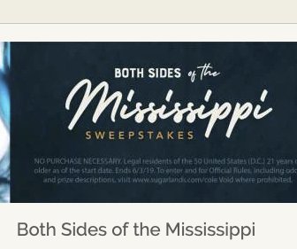 Both Sides of the Mississippi Sweepstakes