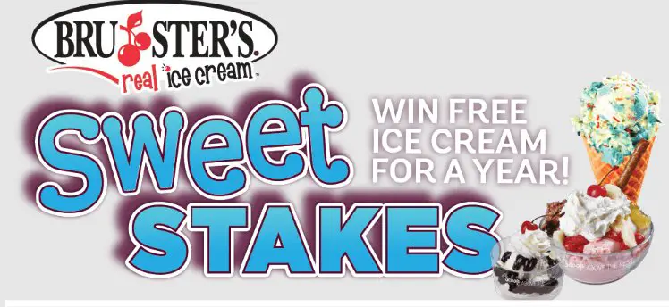 Bruster’s Real Ice Cream SWEET-stakes Sweepstakes - $300 Bruster’s Real Ice Cream Gift Cards (10 Winners)