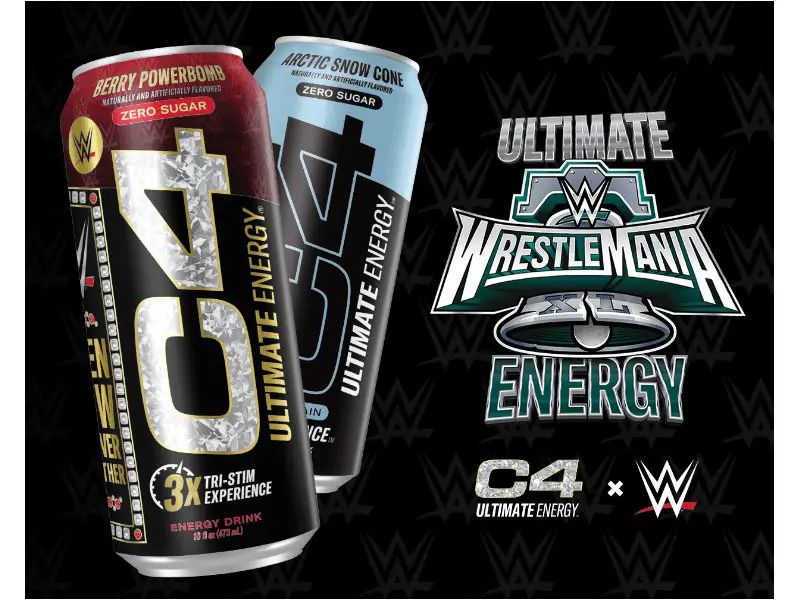 C4 Ultimate Energy Ultimate WrestleMania Energy Sweepstakes  - Win A Trip For 2 To Wrestlemania XL