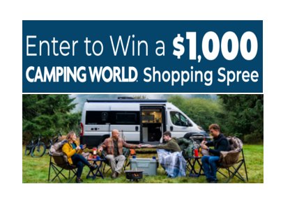 Camping World Shopping Spree Giveaway