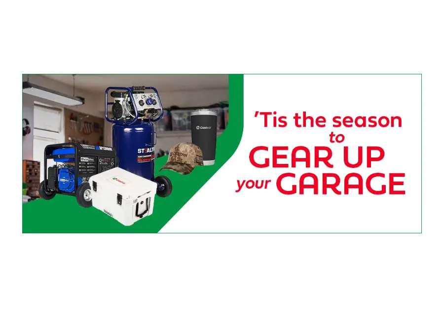 Castrol Gear Up Your Garage Giveaway - Win A Generator, Compressor & More