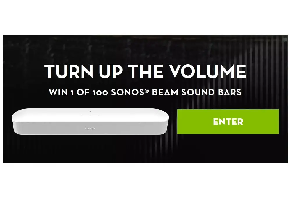 Cayman Jack Sweepstakes - Win A Sonos Beam Sound Bar (100 Winners)