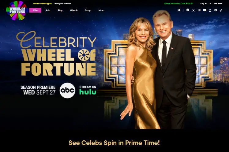 Celebrity Wheel of Fortune $10,000 Giveaway & VIP Celebrity Sweepstakes – Win $10,000 Cash, Free Trip, & Other Gifts (30 Winners)