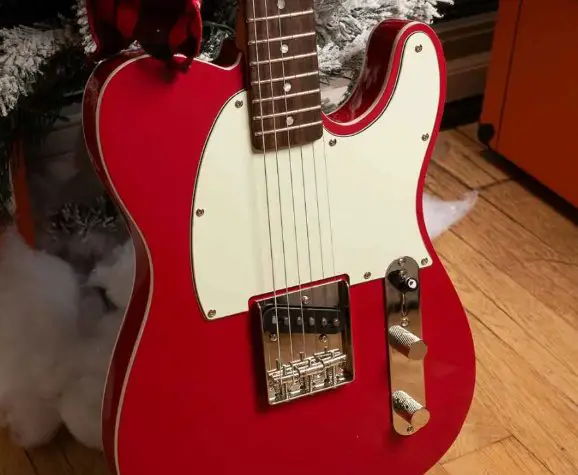 Chicago Music Exchange Squier Classic Vibe ‘60s Dakota Red Custom Esquire Giveaway - Win An Electric Guitar