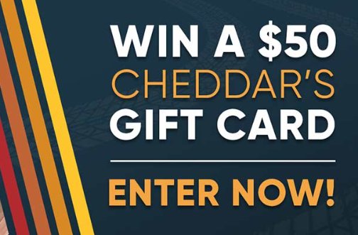 Circle All Access Dinner Drive with Kyle Petty Giveaway - Win A $50 Cheddar’s Gift Card