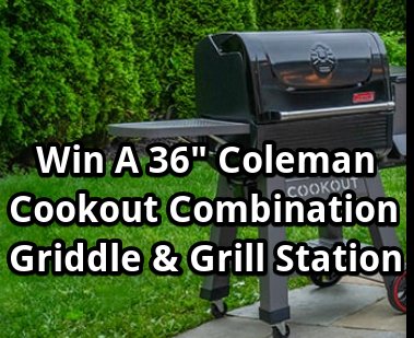 City Bonfires Grill & Chill Giveaway - Win a 36″ Coleman Cookout combination griddle + Grill station